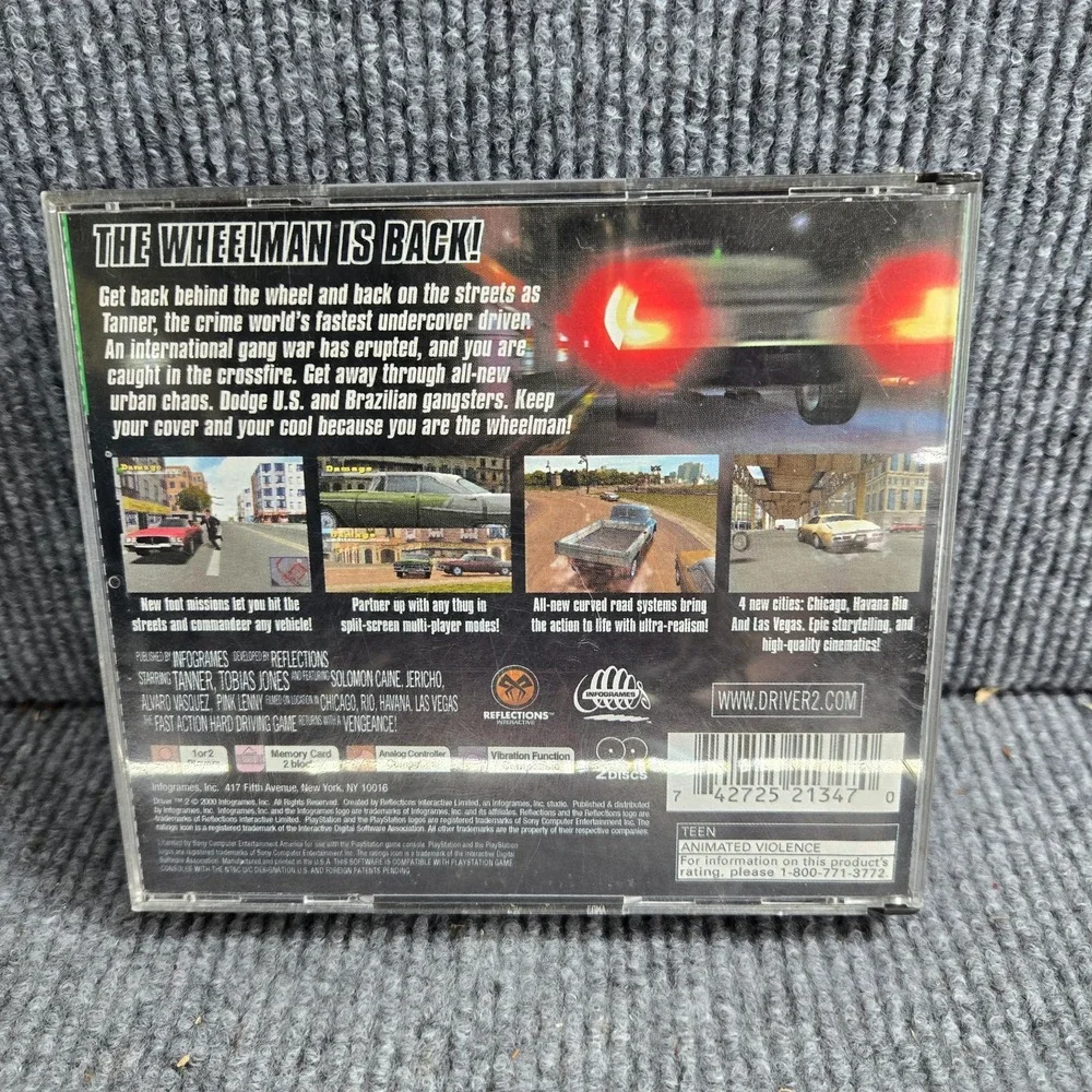 Driver‎ 2 Greatest Hits PS1 Game